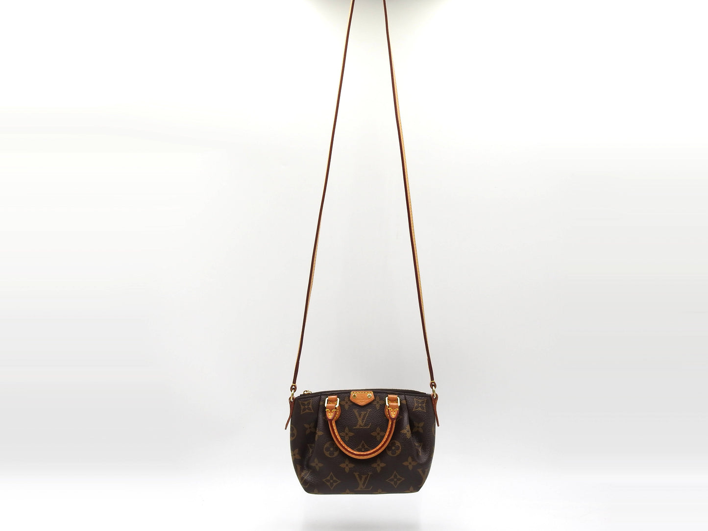 LOUIS VUITTON Monogram Nano Turenne 2way Shoulder Hand Bag Canvas M61253