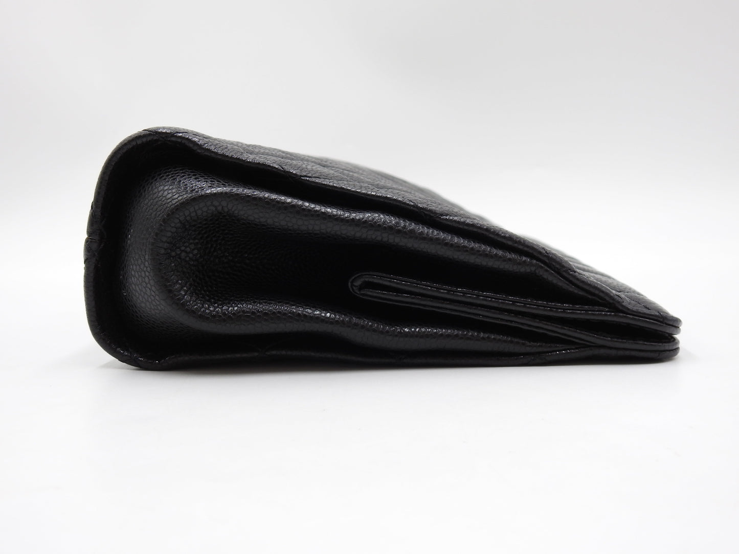 CHANEL Timeless Matelasse CC Clutch Bag Second Bag Caviarskin Black