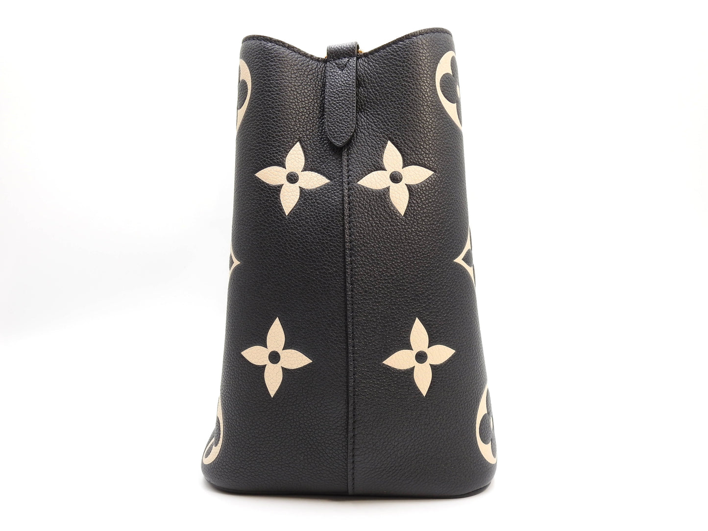 LOUIS VUITTON Monogram Empreinte Giant NeoNoe MM Hand Bag Black M45497