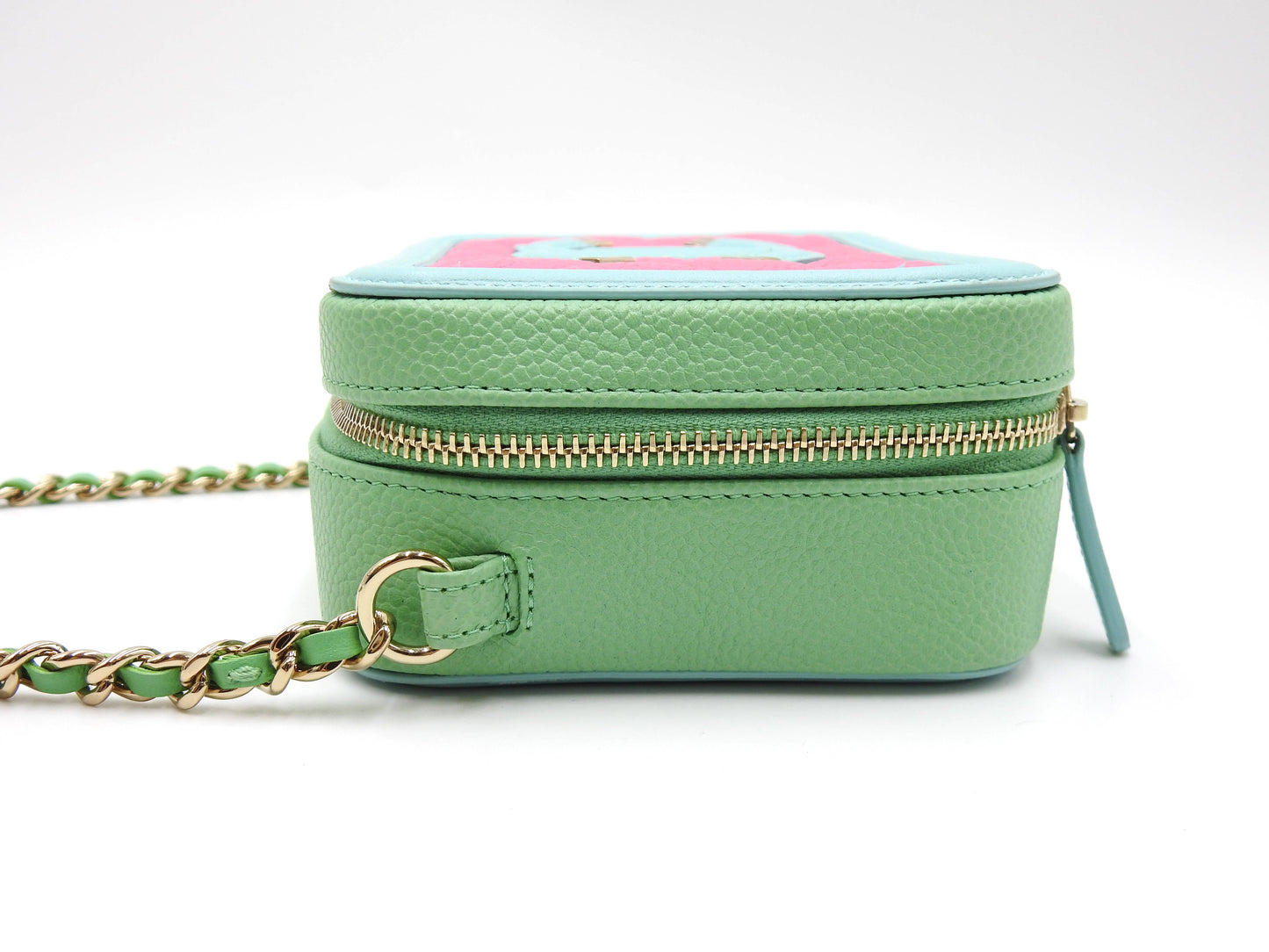 Chanel CC Filigree Crossbody Chain Shoulder Vanity Bag Caviarskin A84452