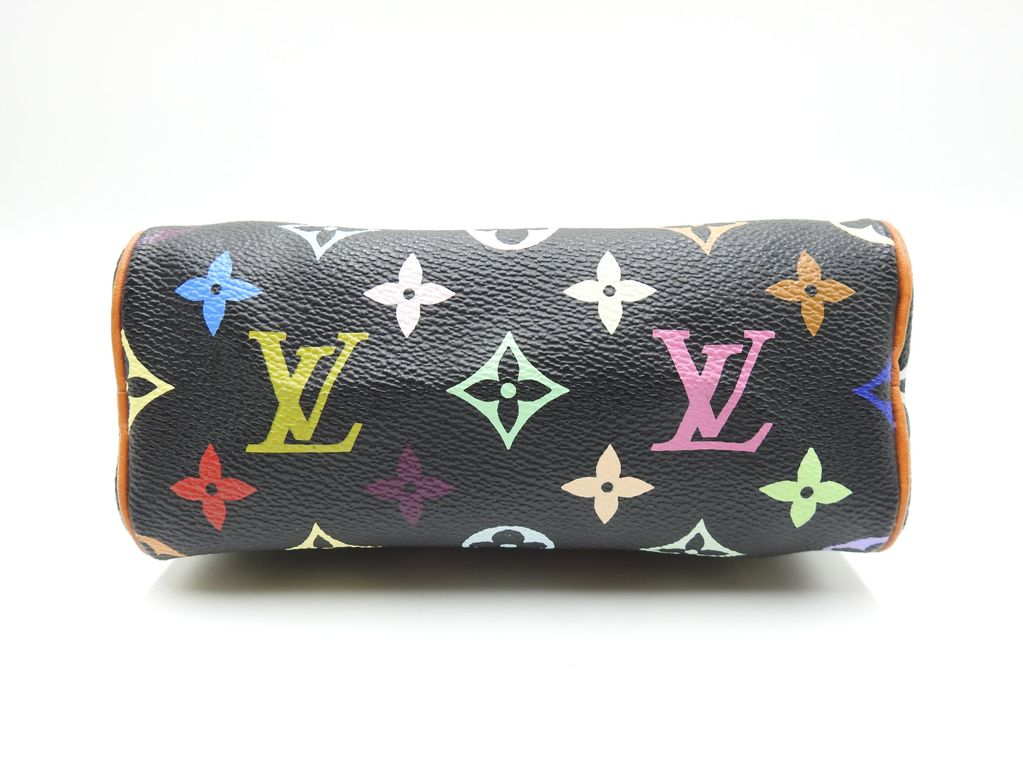 LOUIS VUITTON Monogram Mini Speedy Hand Bag Multicolor Noir M92644