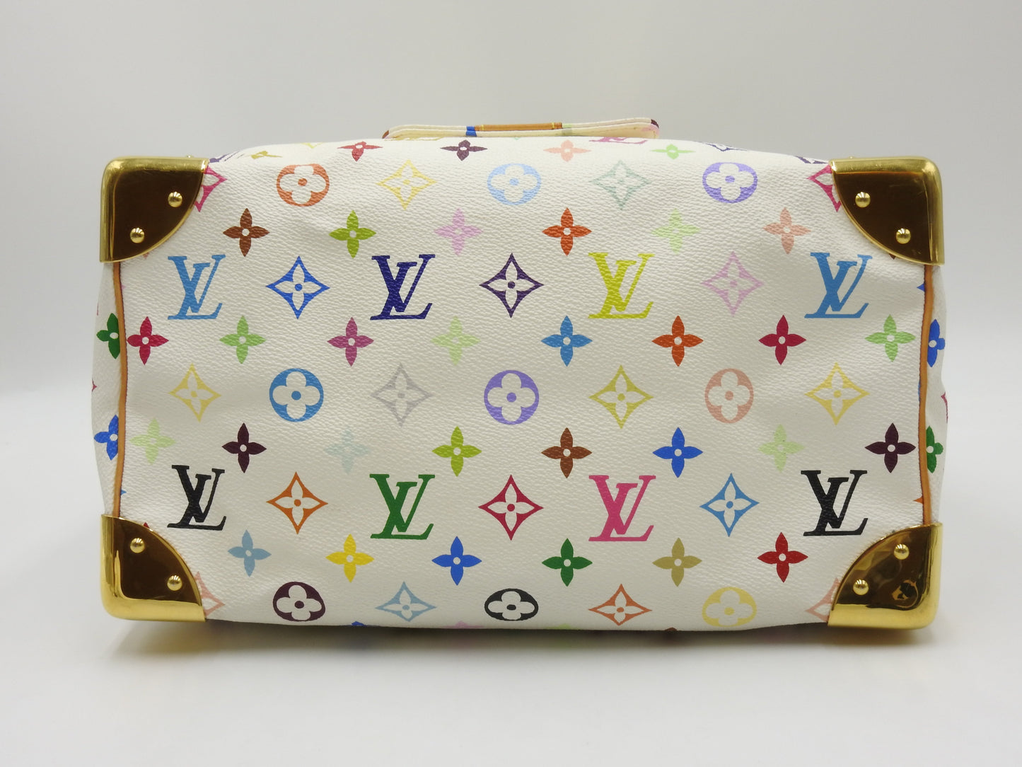 LOUIS VUITTON Speedy 30 Boston Hand Bag Multicolor Bron White M92643