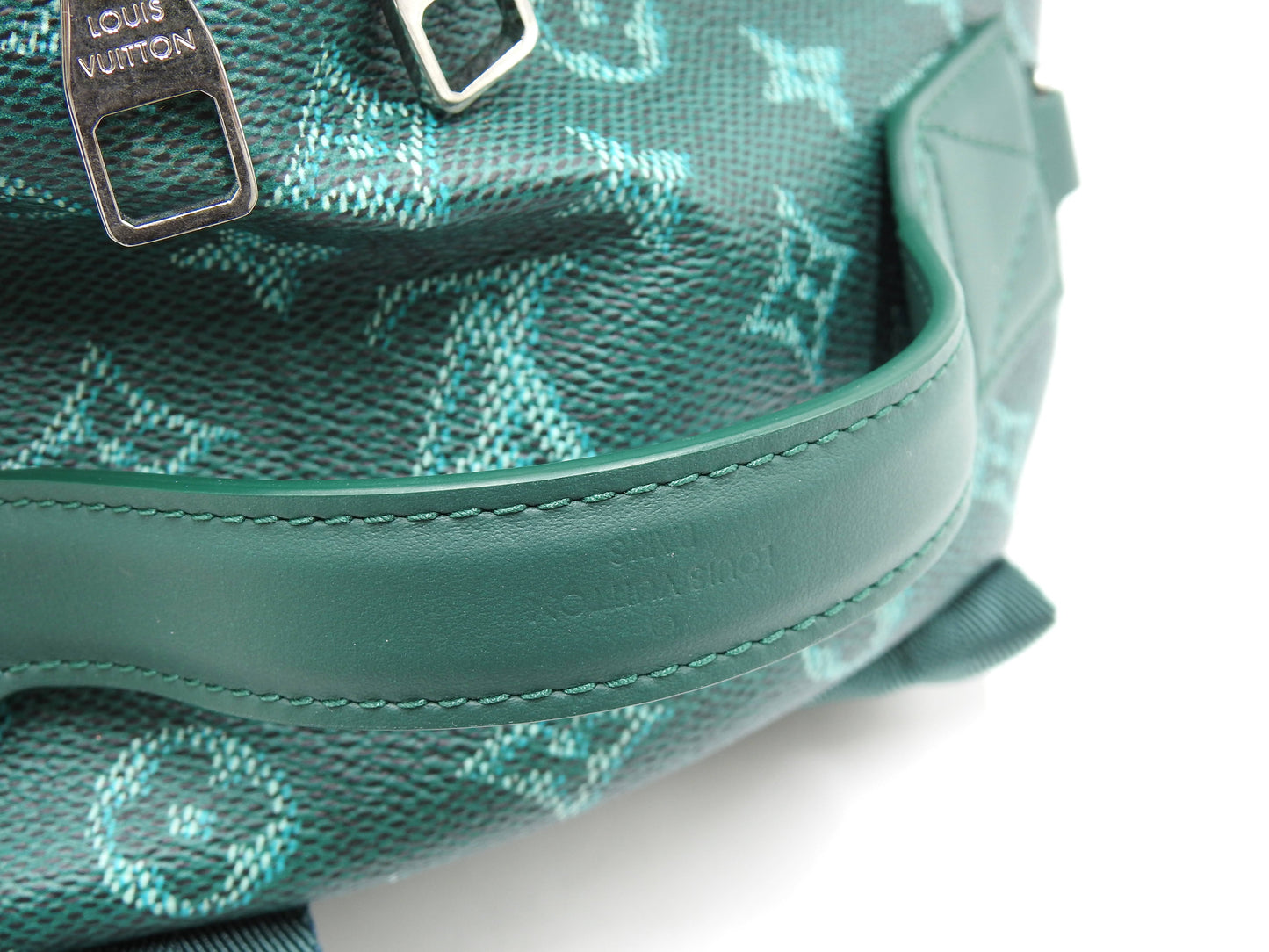 LOUIS VUITTON Monogram Heritage Discovery Backpack Bag PM Green M12780