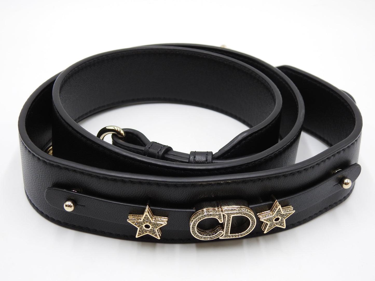 Christian Dior My Abc Lady Dior Small Shoulder Hand Bag Lambskin Black
