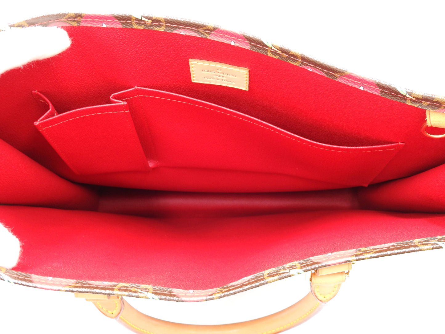 LOUIS VUITTON Monogram Cherry Sac Plat Tote Hand Bag Canvas M95010