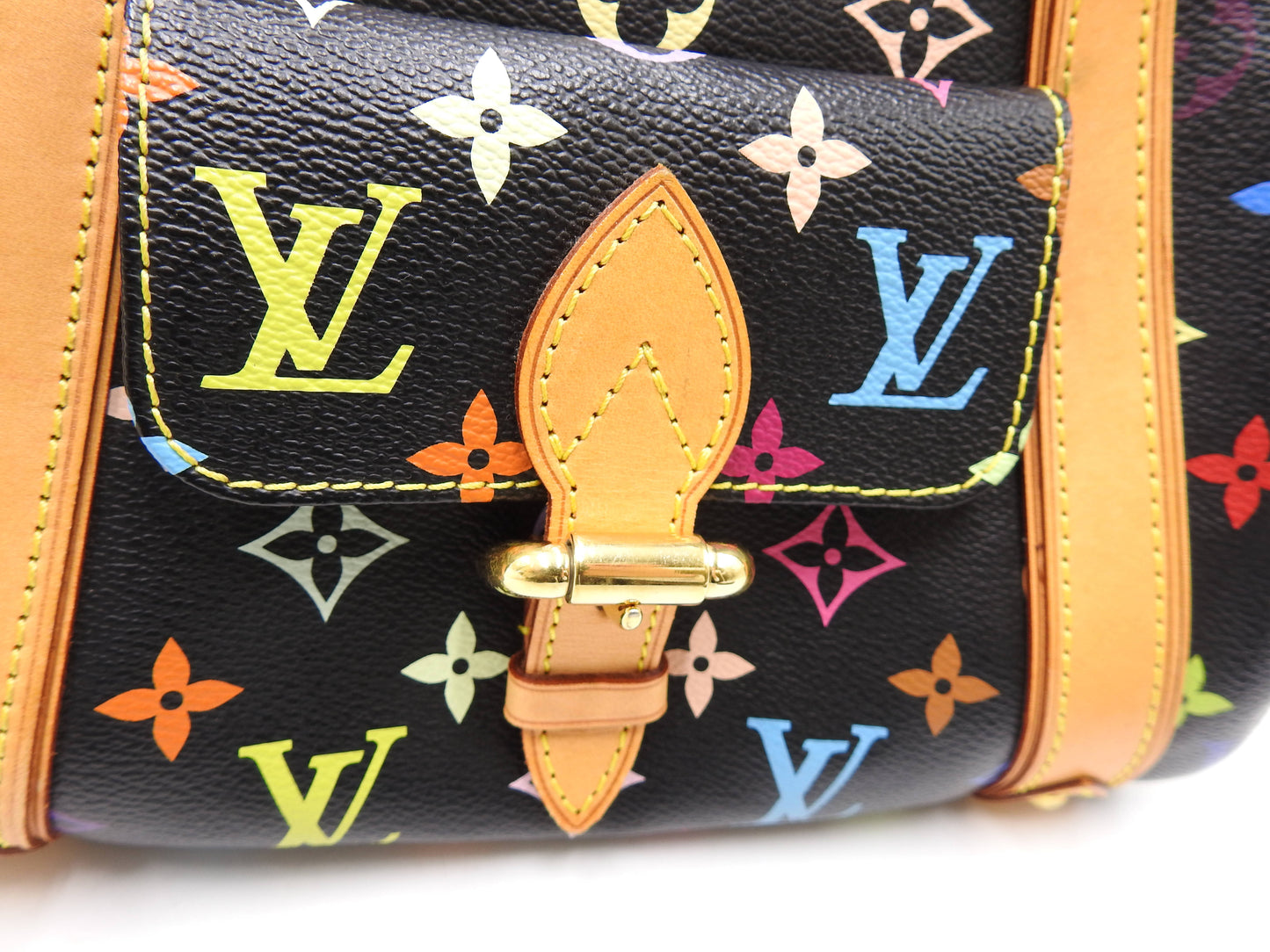 LOUIS VUITTON Priscilla Hand Bag Multicolor Noir Black M40097