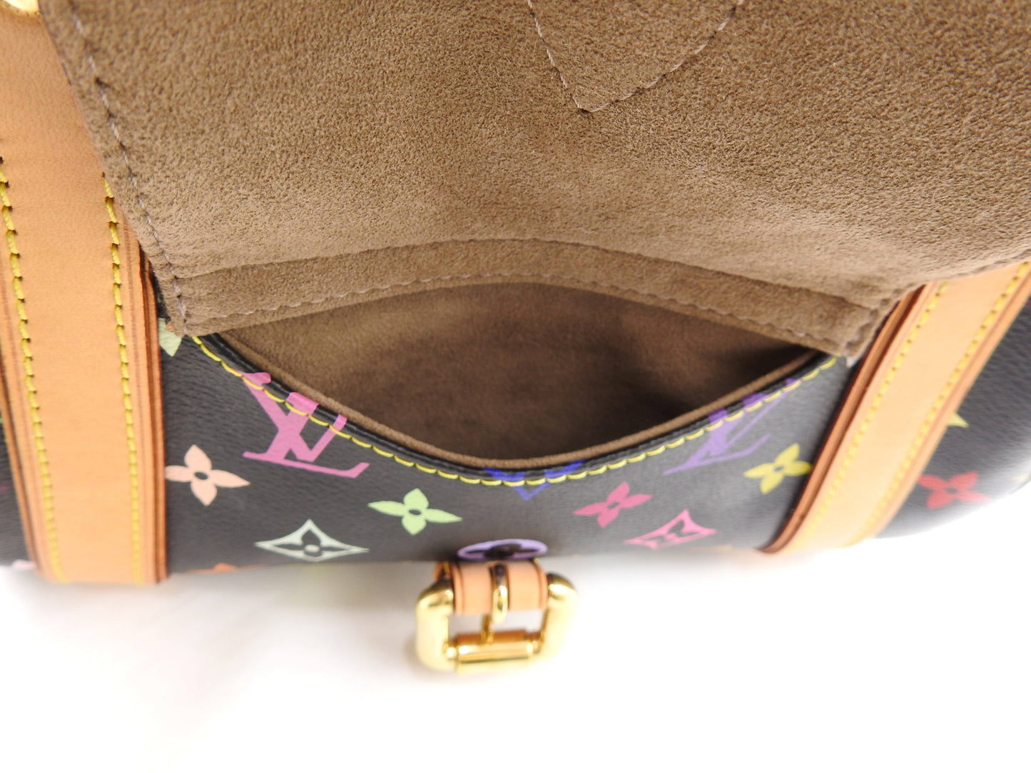 LOUIS VUITTON Priscilla Hand Bag Multicolor Noir Black M40097