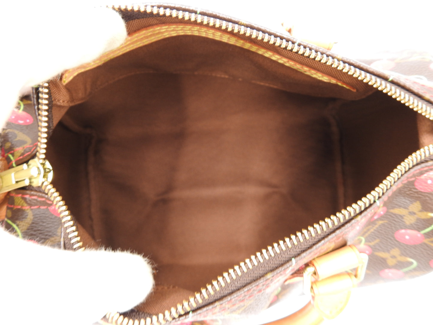 LOUIS VUITTON Monogram Cherry Speedy 25 Hand Bag Boston Bag Canvas M95009