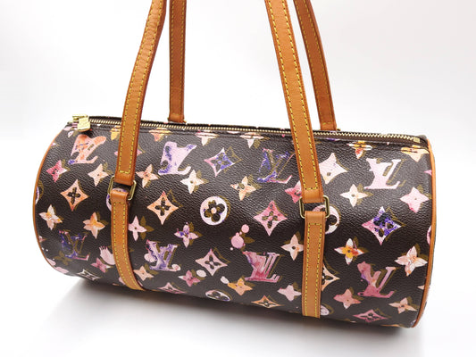 LOUIS VUITTON Papillon 30 Shoulder Hand Bag Monogram Water Color M95753