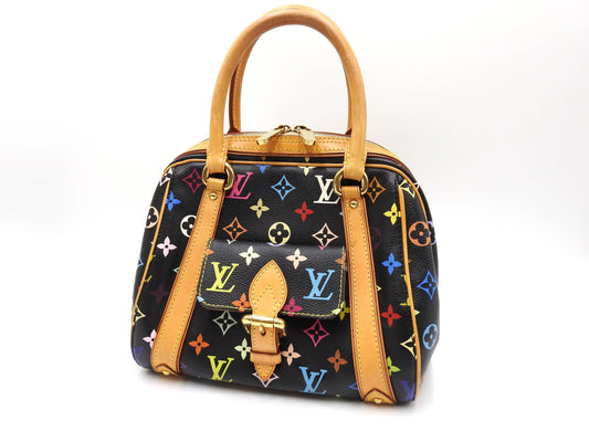 LOUIS VUITTON Priscilla Hand Bag Multicolor Noir Black M40097