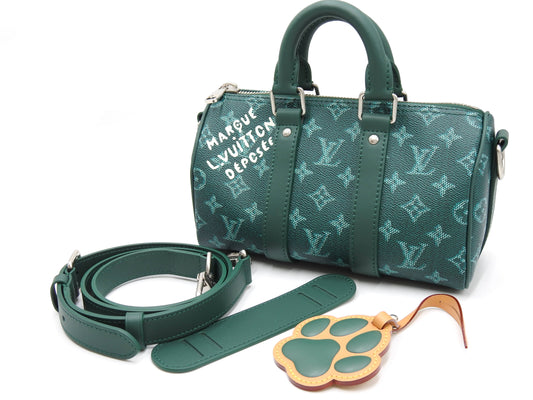 LOUIS VUITTON Monogram Heritage Keepall Bandouliere 25 2way Hand Bag M12684