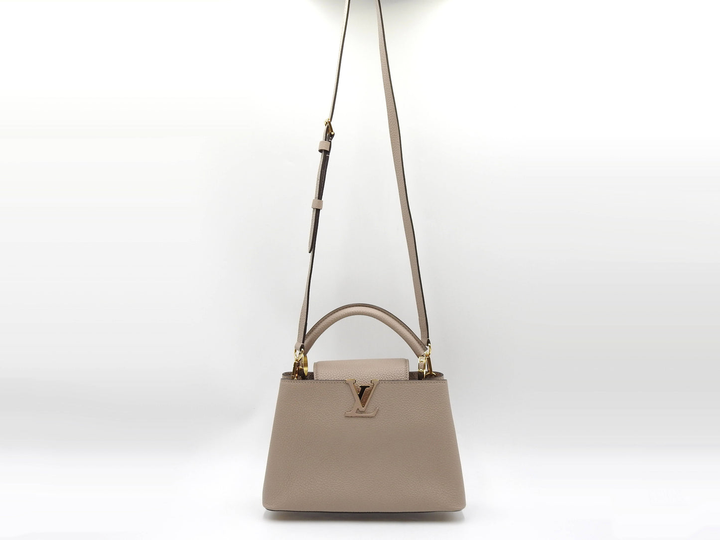 LOUIS VUITTON Capucines BB 2way Hand Shoulder Bag Taurillon Galet M94634