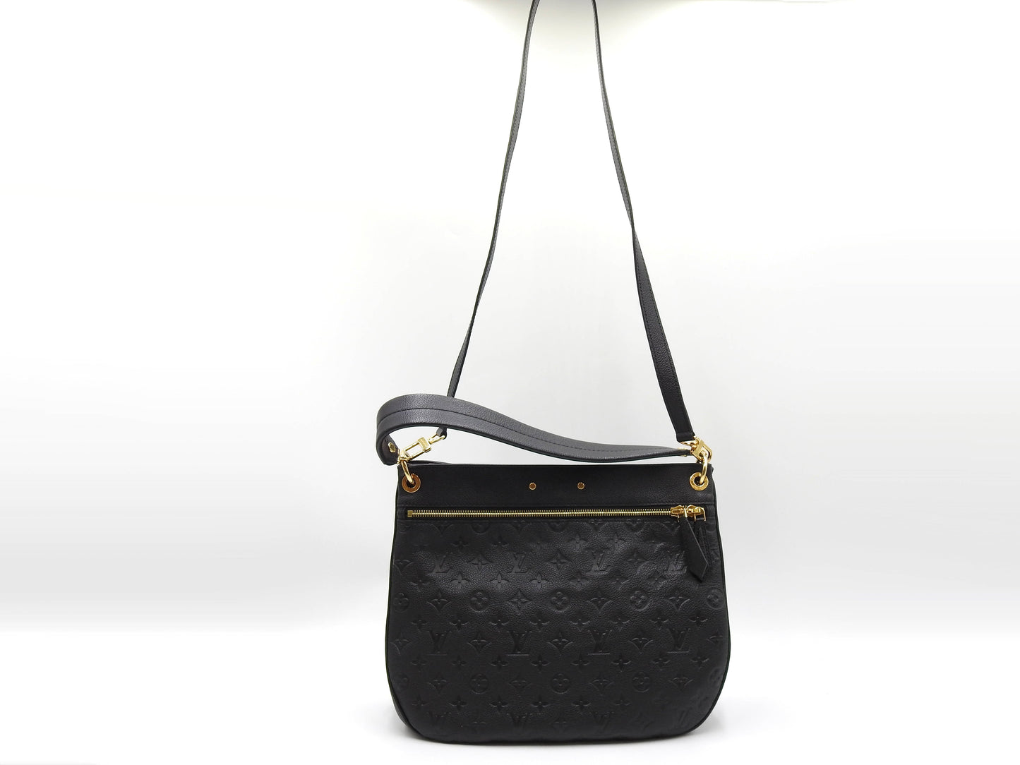 LOUIS VUITTON Spontini 2way Shoulder Bag Monogram Empreinte Black M42819