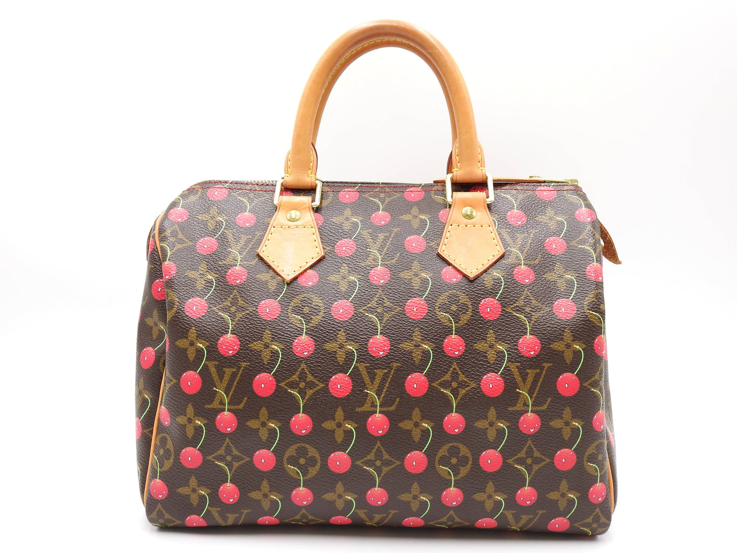 LOUIS VUITTON Monogram Cherry Speedy 25 Hand Bag Boston Bag Canvas M95009
