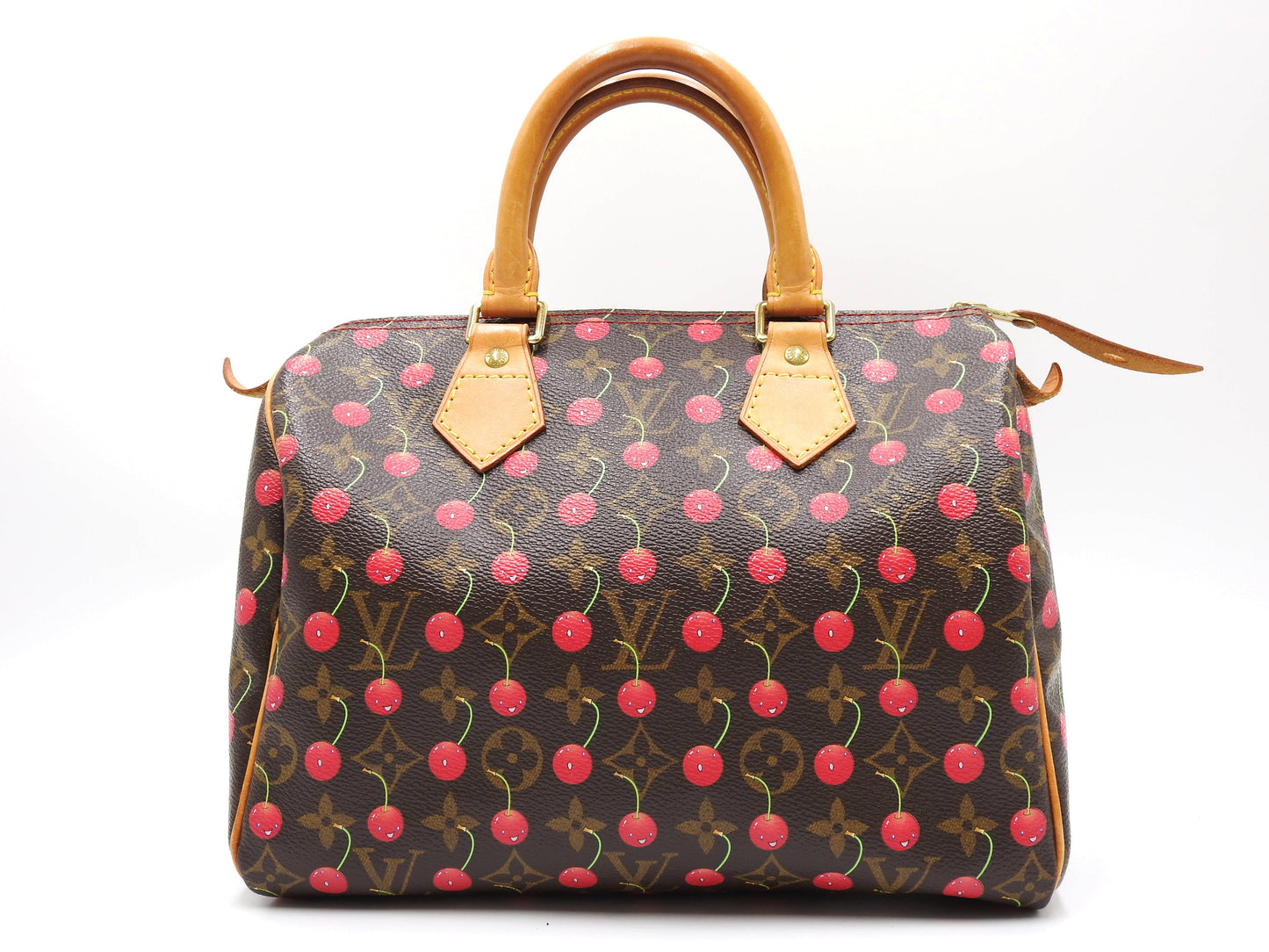 LOUIS VUITTON Monogram Cherry Speedy 25 Hand Bag Boston Bag Canvas M95009