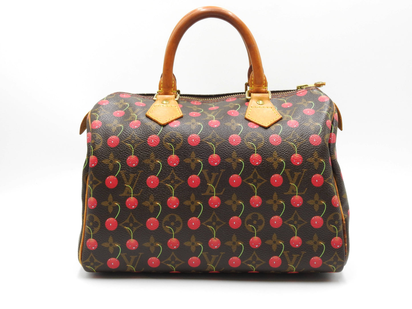 LOUIS VUITTON Monogram Cherry Speedy 25 Hand Bag Boston Bag Canvas M95009