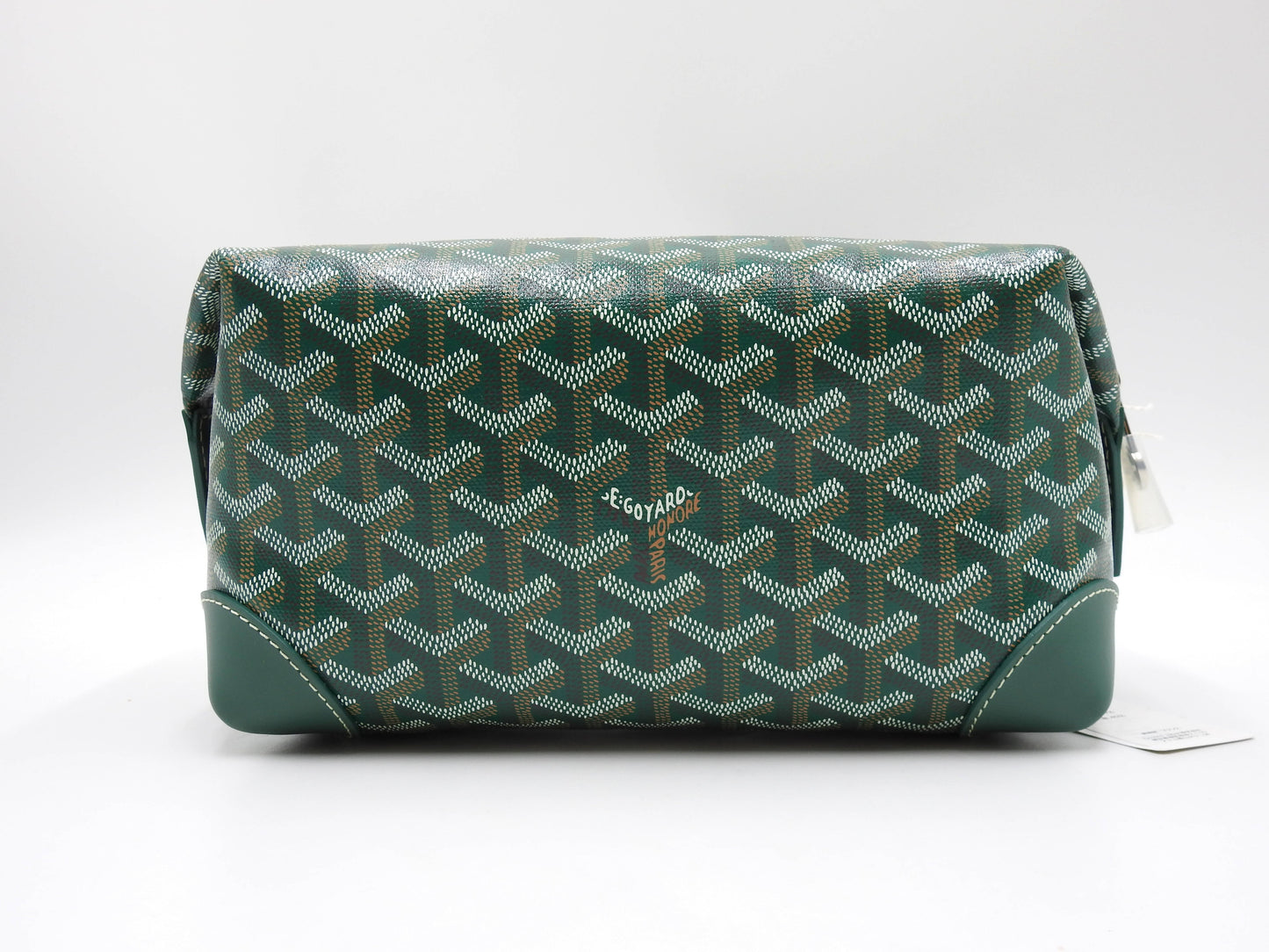 GOYARD AMA BOIENG 25 Toiletry Pouch Clutch Bag PVC Leather Green