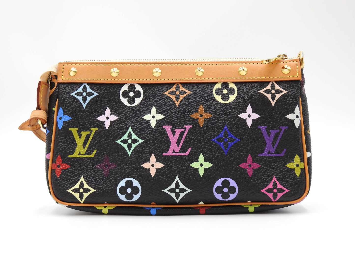 LOUIS VUITTON Pochette Accessories Pouch Monogram Multicolor Noir M92648