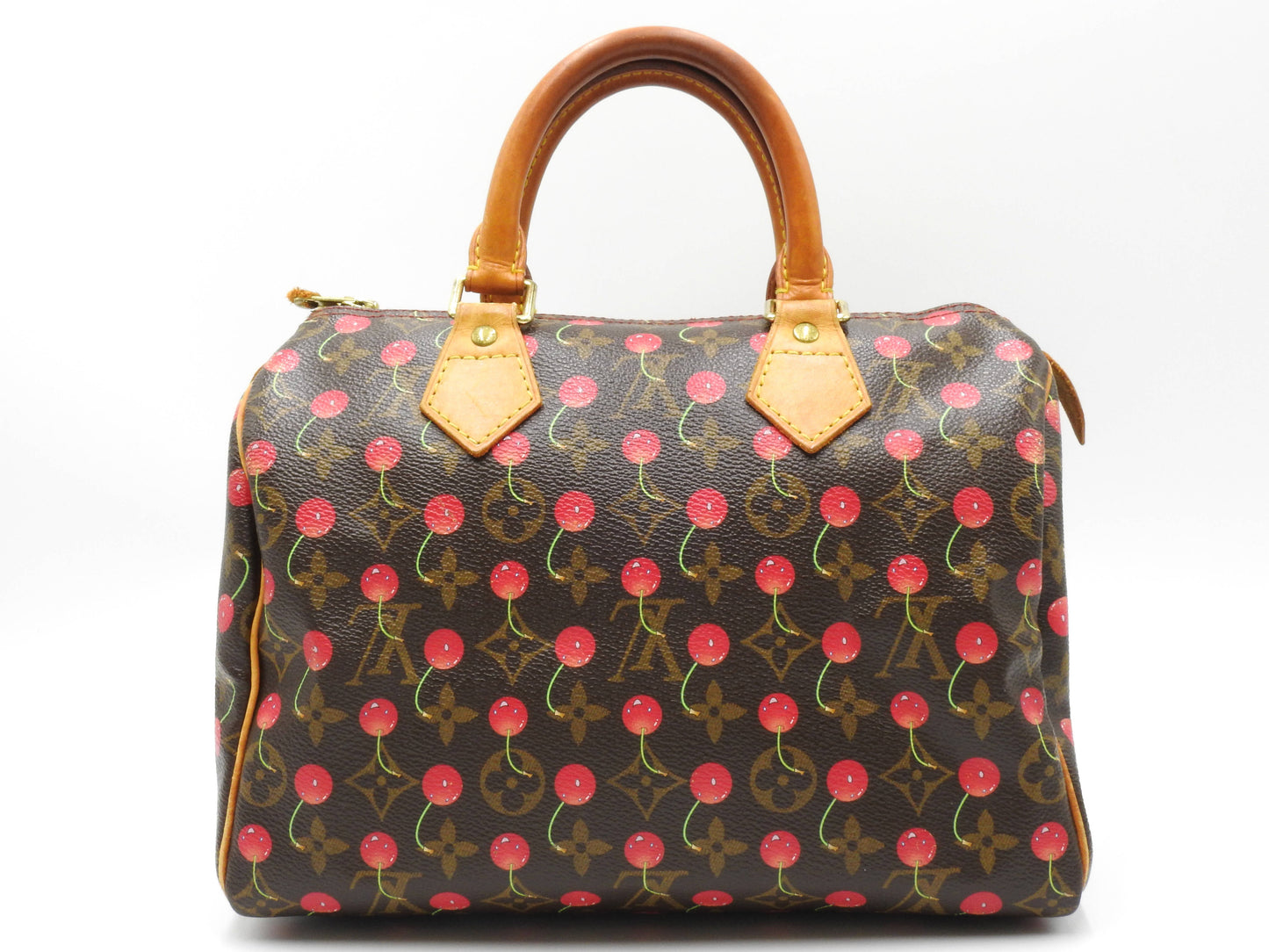 LOUIS VUITTON Monogram Cherry Speedy 25 Hand Bag Boston Bag Canvas M95009