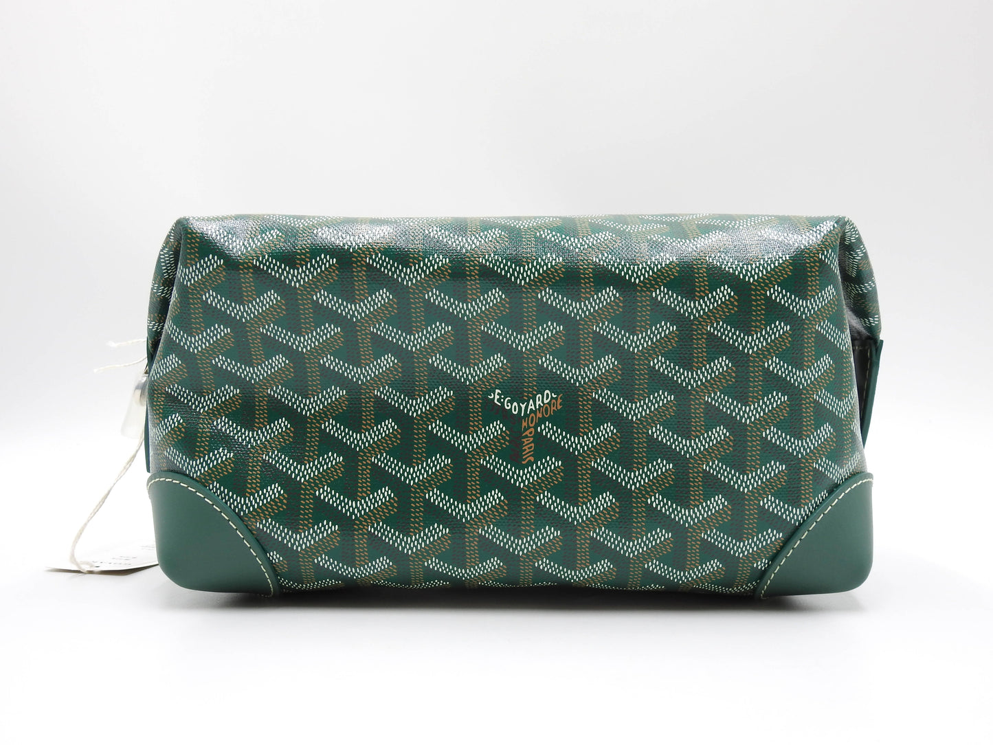 GOYARD AMA BOIENG 25 Toiletry Pouch Clutch Bag PVC Leather Green