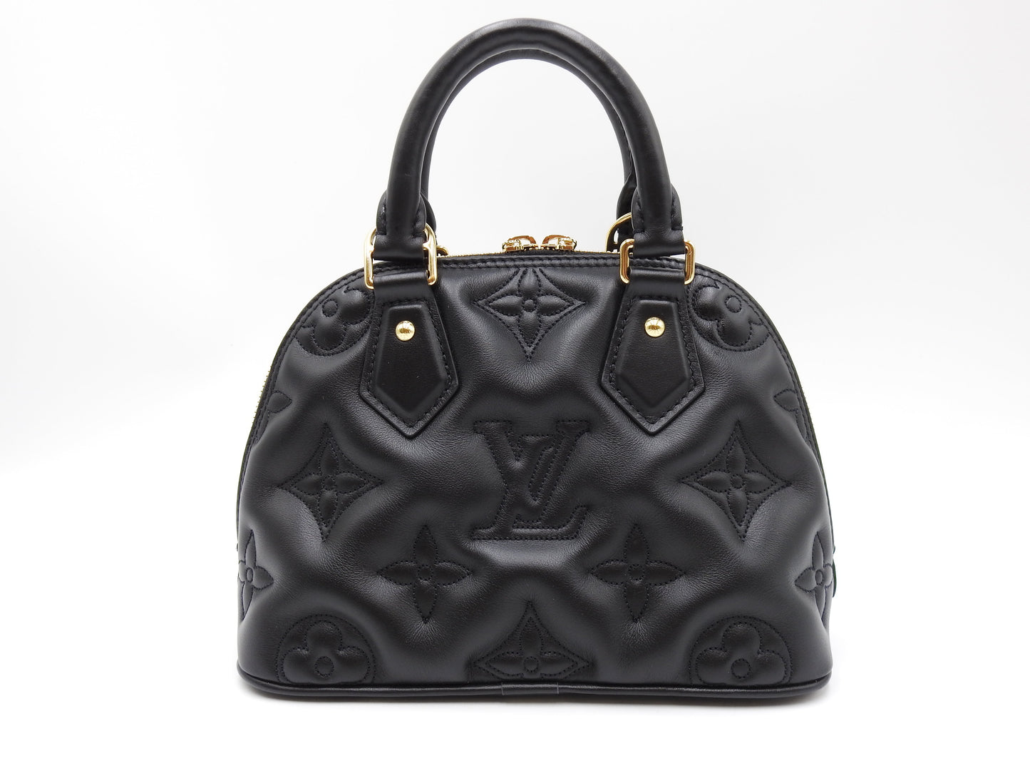 LOUIS VUITTON Alma BB 2way Shoulder Hand Bag Bubblegram Black M59793