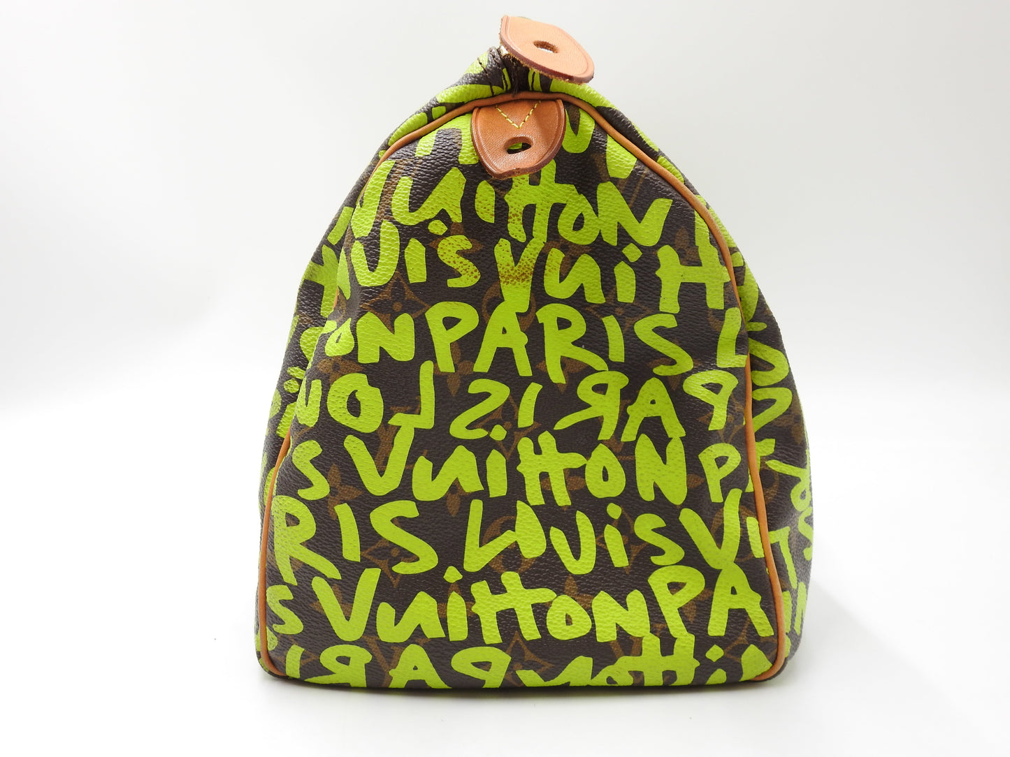LOUIS VUITTON Monogram Graffiti Speedy 30 Boston Hand Bag Green M93706