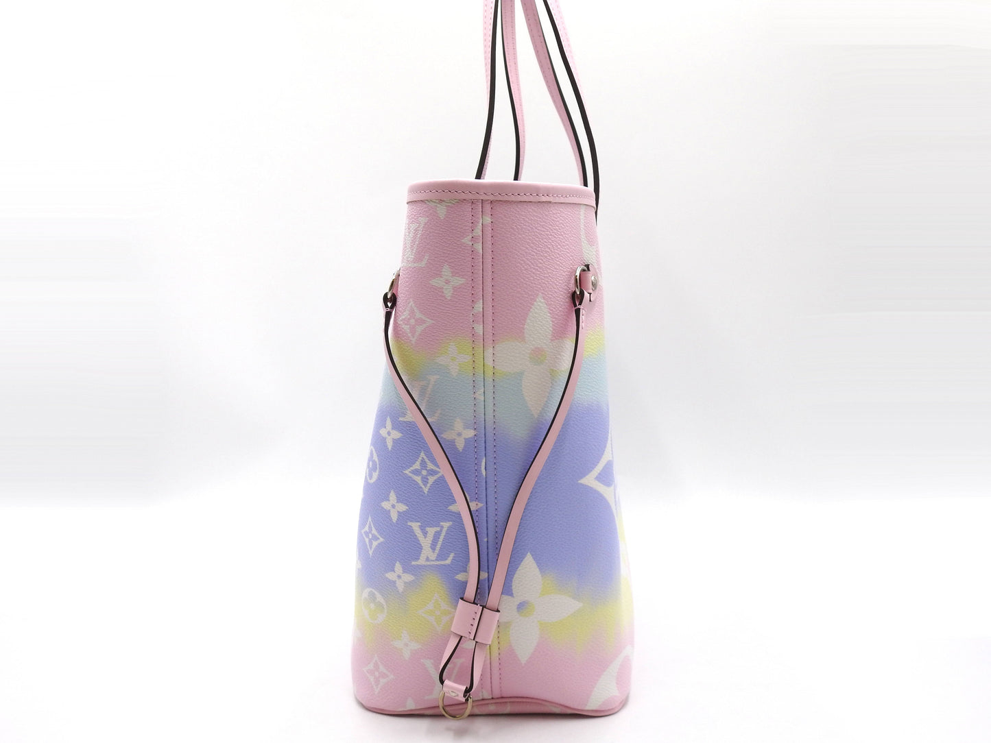 LOUIS VUITTON Monogram Escale Neverfull MM Shoulder Bag Pastel Pink M45270