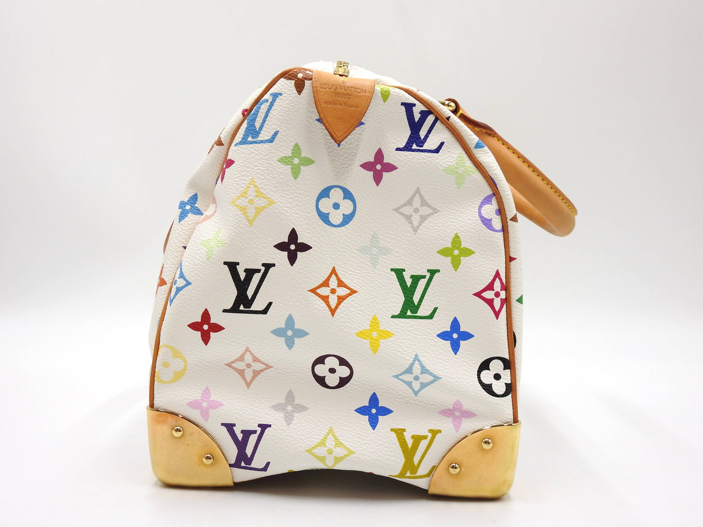 LOUIS VUITTON Speedy 30 Boston Hand Bag Multicolor Bron White M92643
