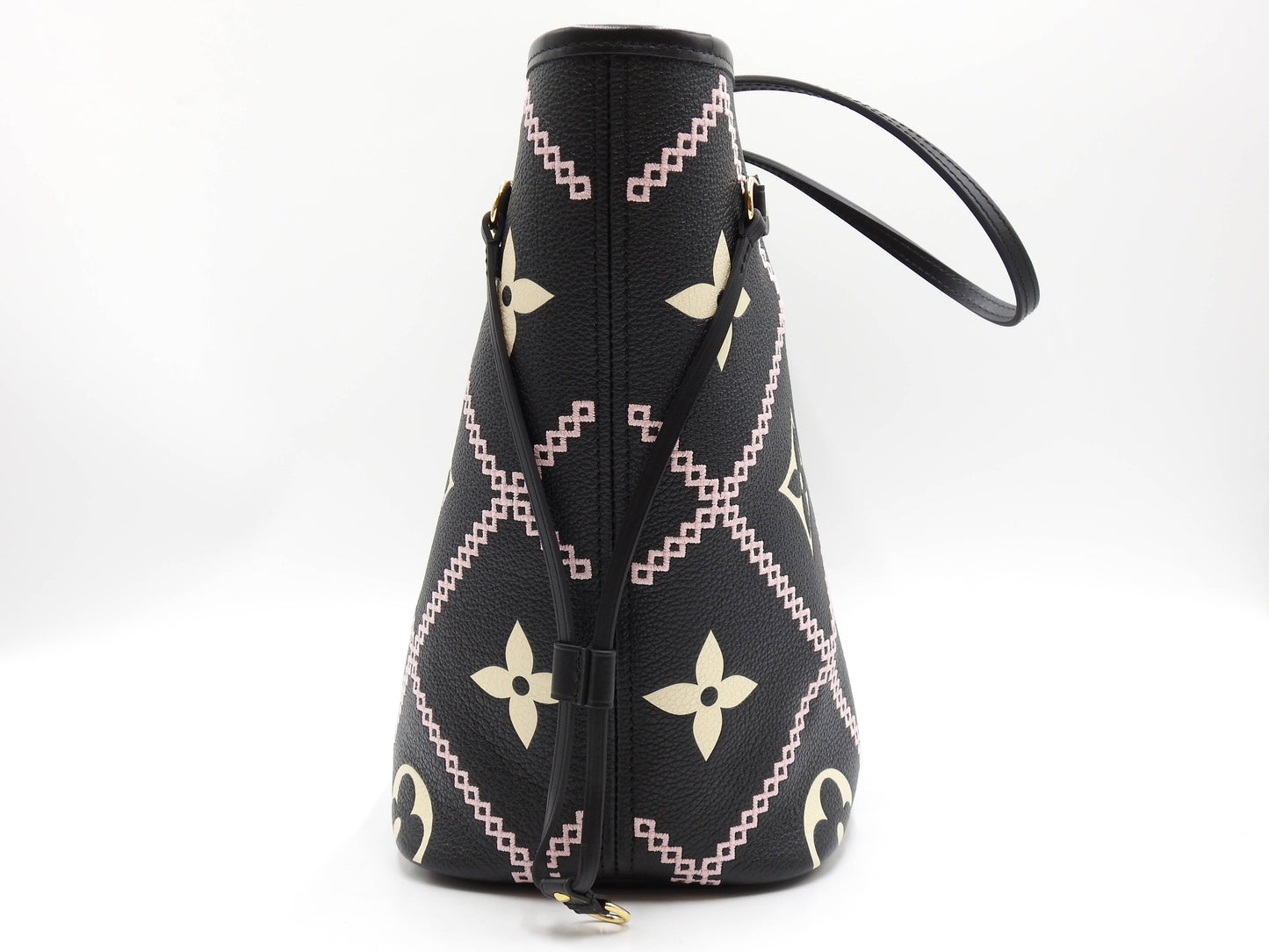 LOUIS VUITTON Monogram Empreinte Giant Neverfull MM Shoulder Bag M46040