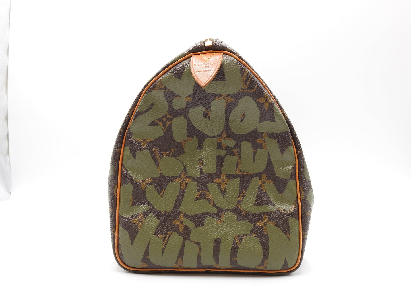 LOUIS VUITTON Monogram Graffiti Speedy 30 Hand Bag Boston Bag Khaki M92194