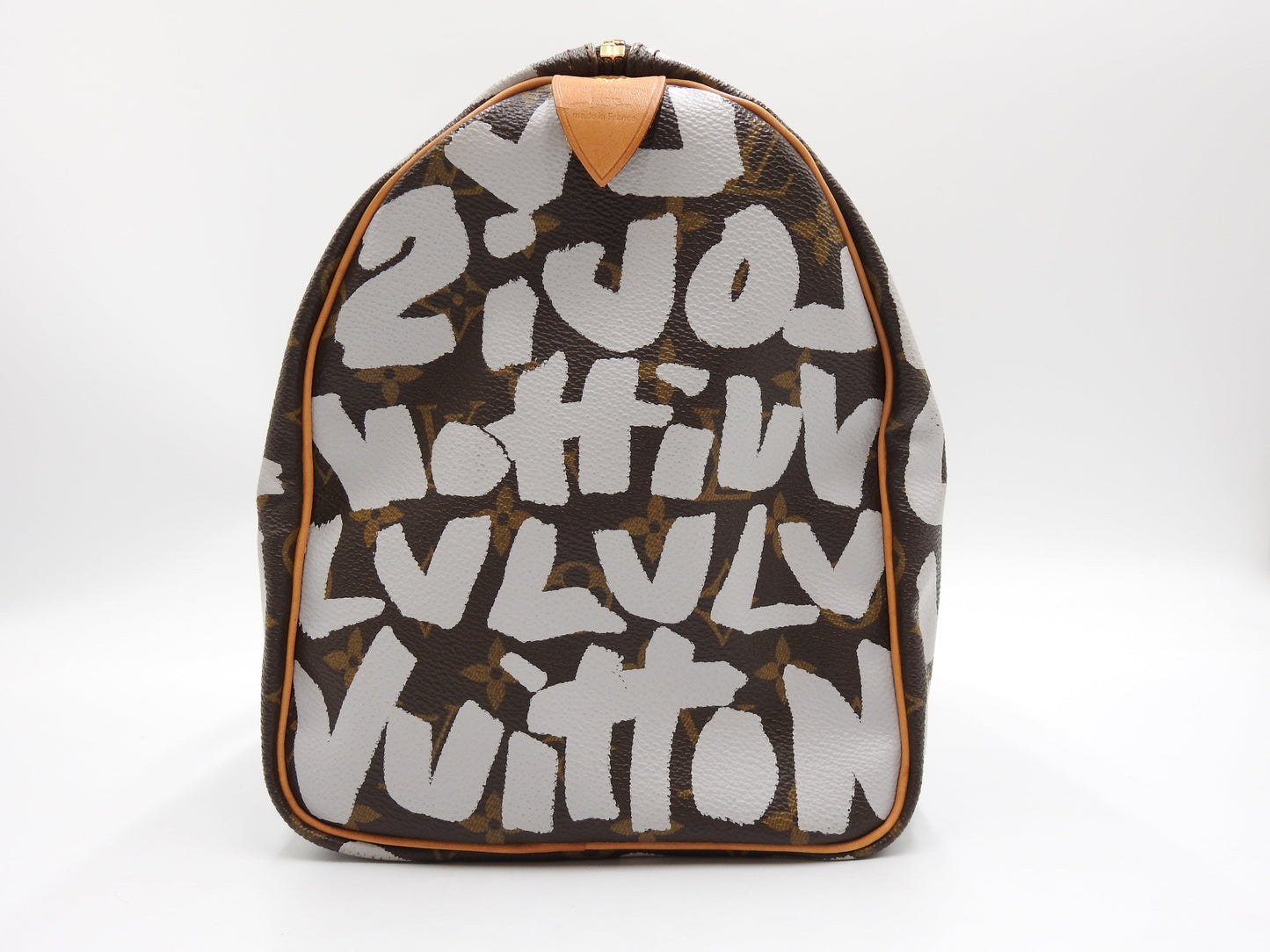 LOUIS VUITTON Monogram Graffiti Speedy 30 Hand Bag Boston Bag White M92195