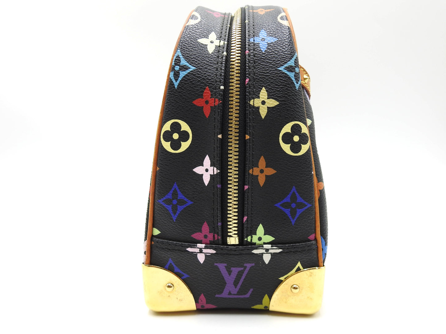 LOUIS VUITTON Trouville Hand Bag Multicolor Noir Black M92662
