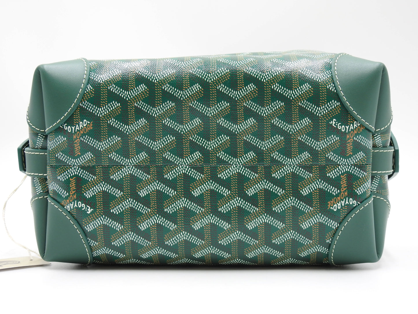GOYARD AMA BOIENG 25 Toiletry Pouch Clutch Bag PVC Leather Green
