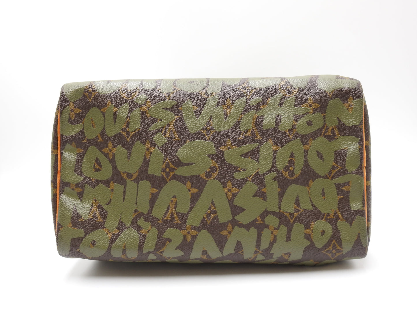 LOUIS VUITTON Monogram Graffiti Speedy 30 Hand Bag Boston Bag Khaki M92194