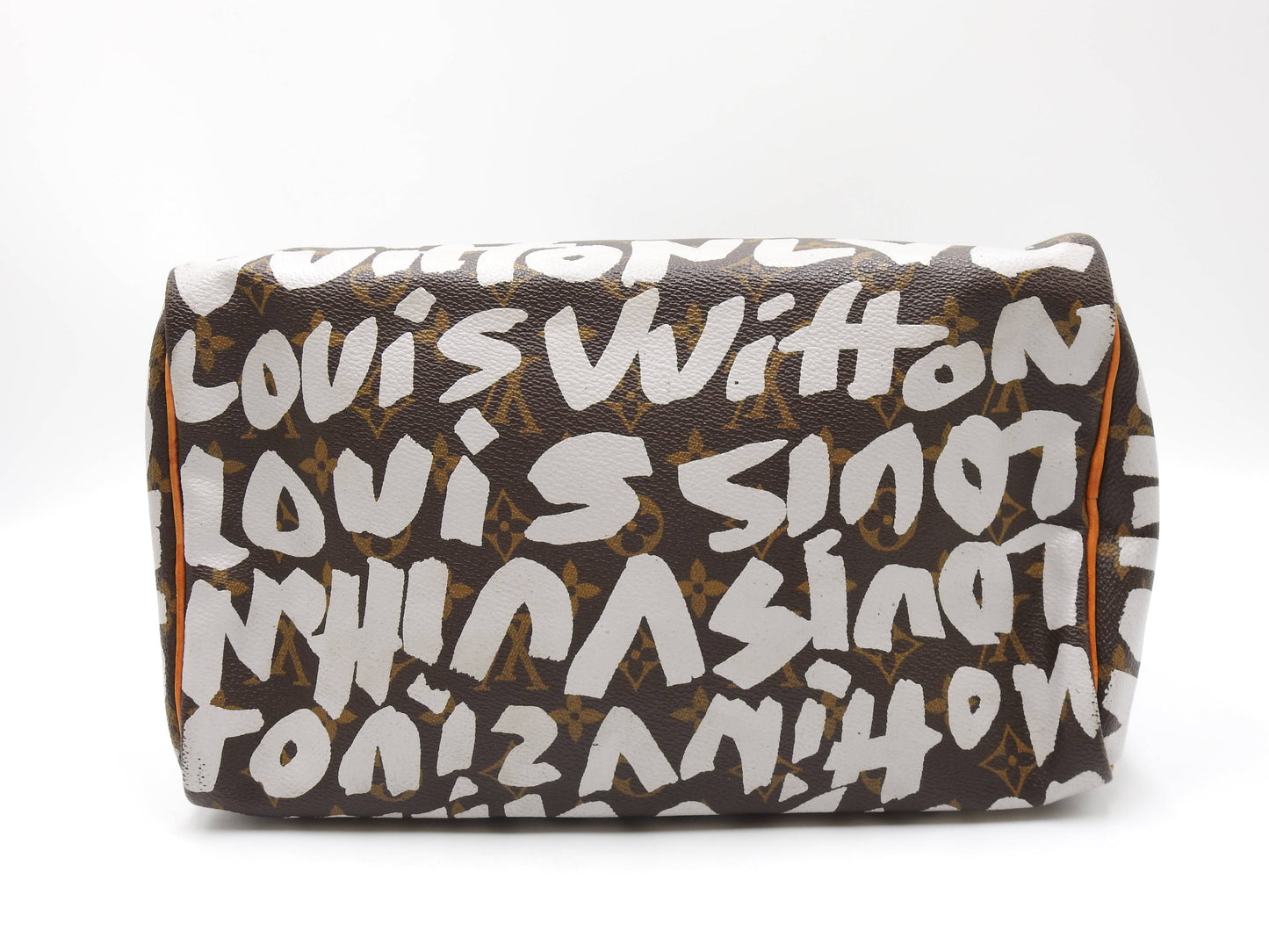LOUIS VUITTON Monogram Graffiti Speedy 30 Hand Bag Boston Bag White M92195