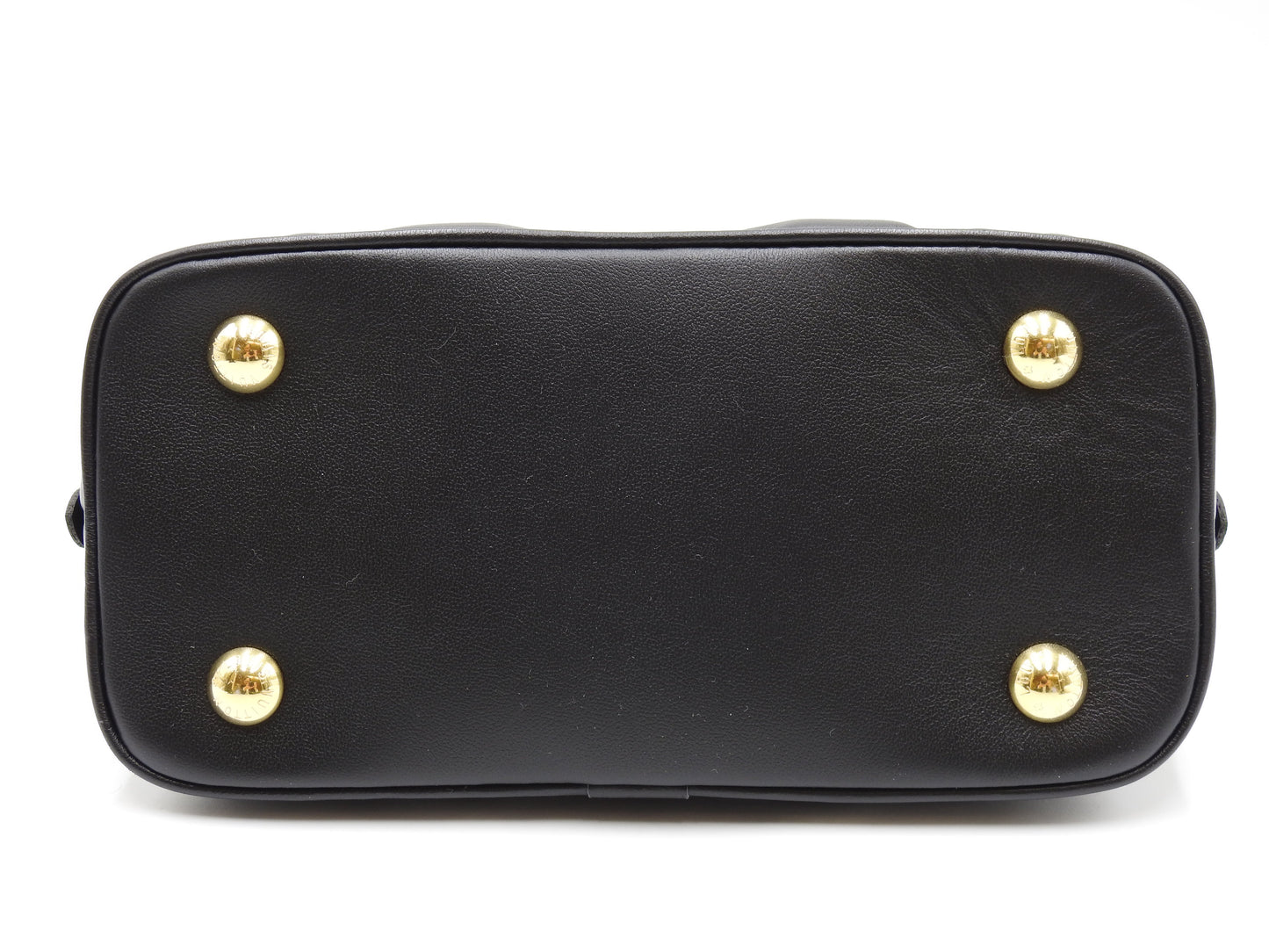 LOUIS VUITTON Alma BB 2way Shoulder Hand Bag Bubblegram Black M59793