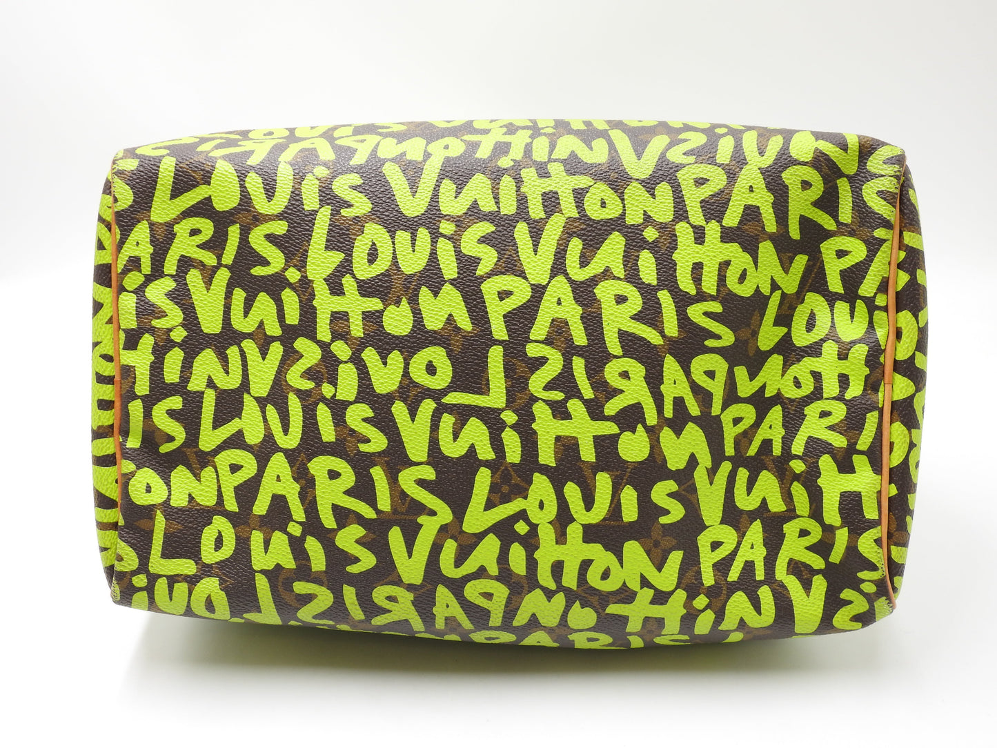 LOUIS VUITTON Monogram Graffiti Speedy 30 Boston Hand Bag Green M93706