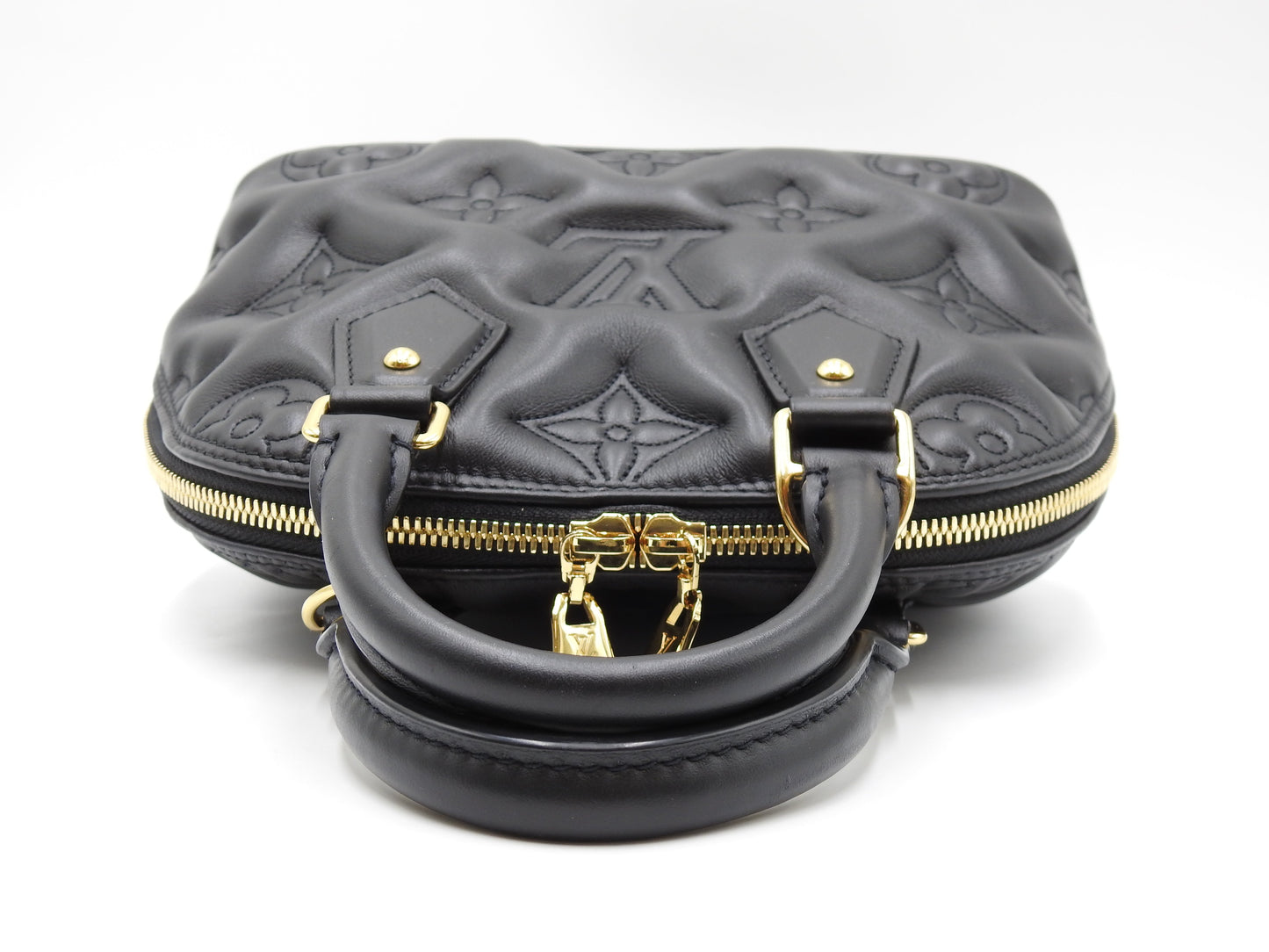 LOUIS VUITTON Alma BB 2way Shoulder Hand Bag Bubblegram Black M59793