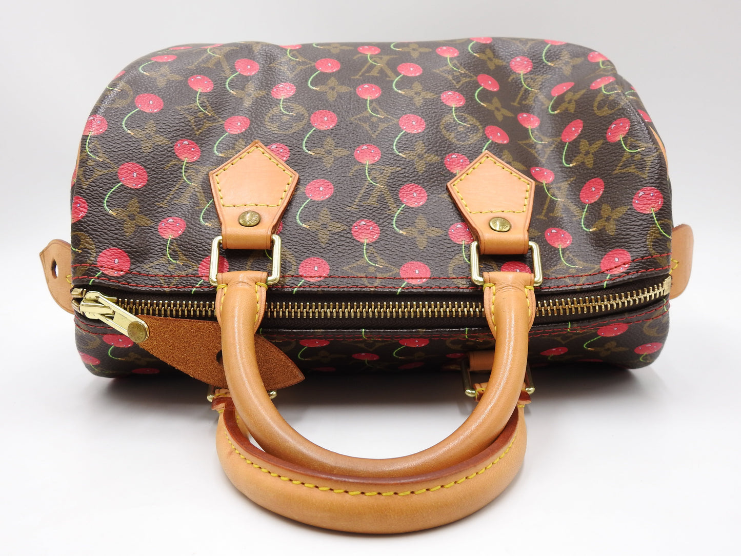 LOUIS VUITTON Monogram Cherry Speedy 25 Hand Bag Boston Bag Canvas M95009