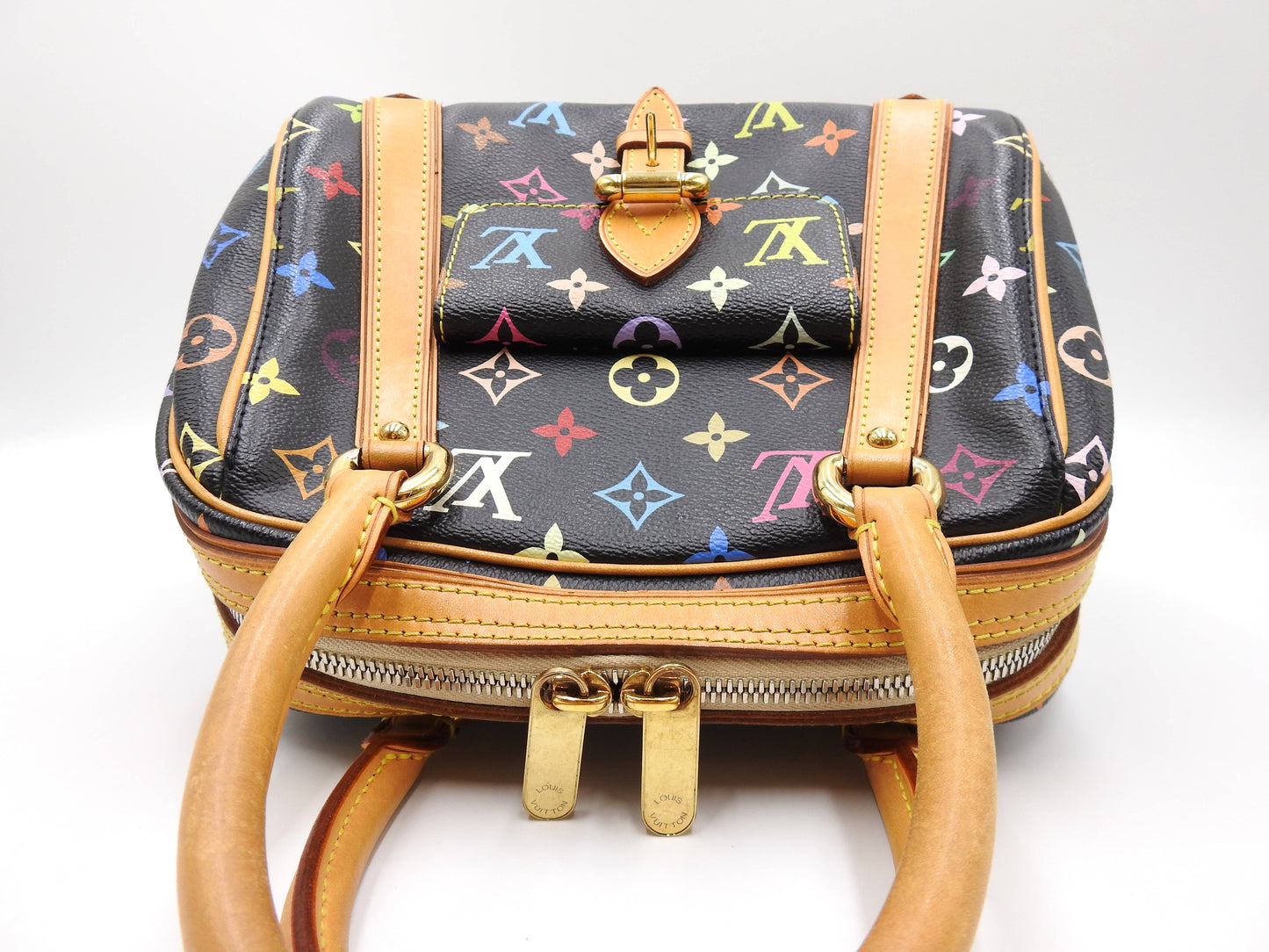 LOUIS VUITTON Priscilla Hand Bag Multicolor Noir Black M40097