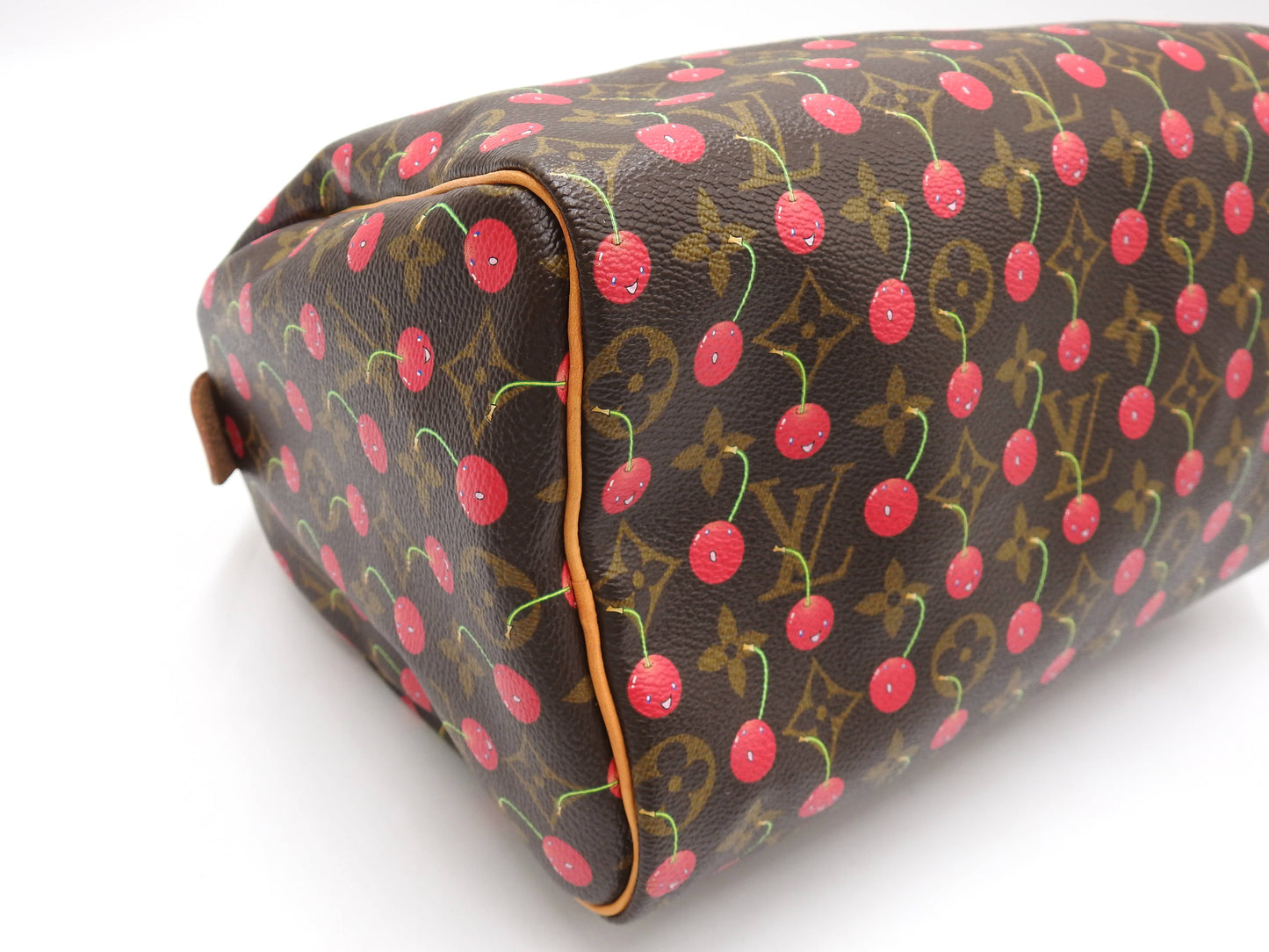 LOUIS VUITTON Monogram Cherry Speedy 25 Hand Bag Boston Bag Canvas M95009