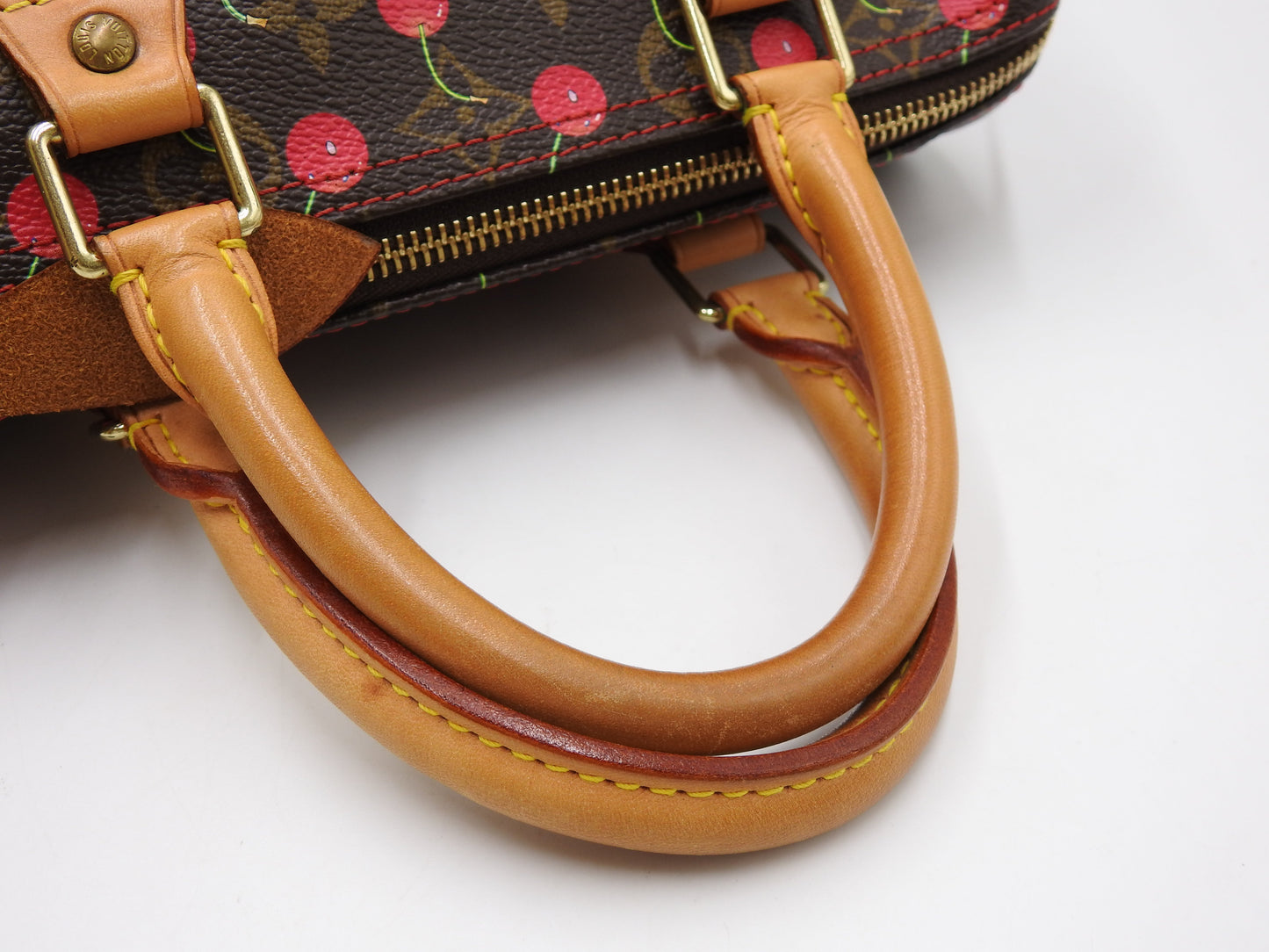 LOUIS VUITTON Monogram Cherry Speedy 25 Hand Bag Boston Bag Canvas M95009