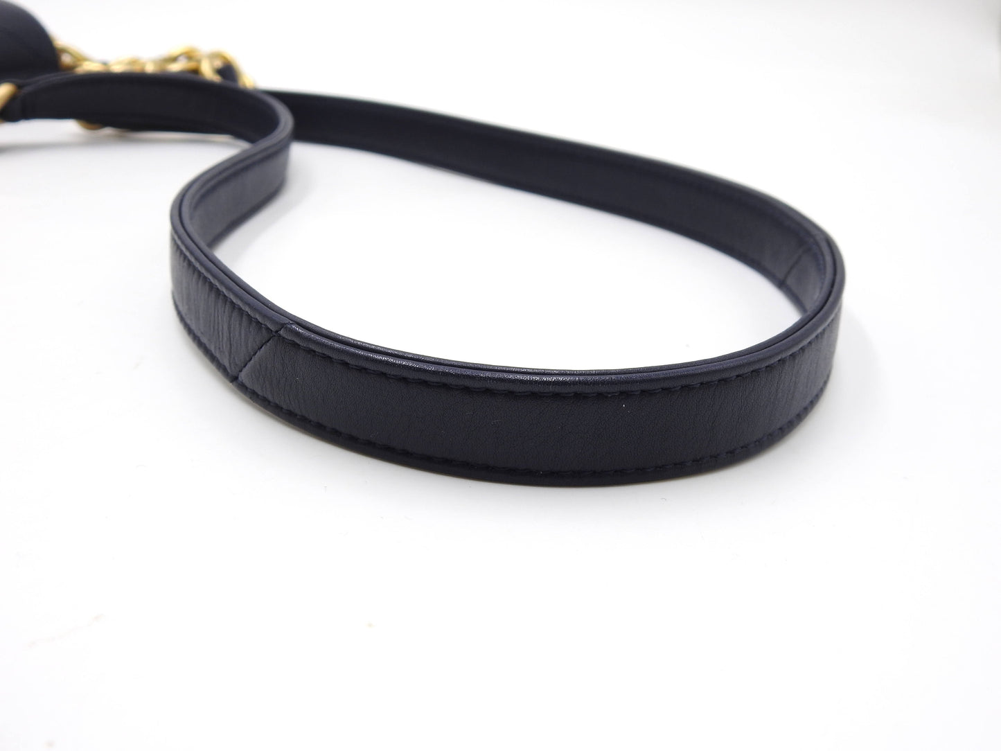 Chanel Matelasse Small Framing Flap Chain Shoulder Bag Calfskin Navy AS2831